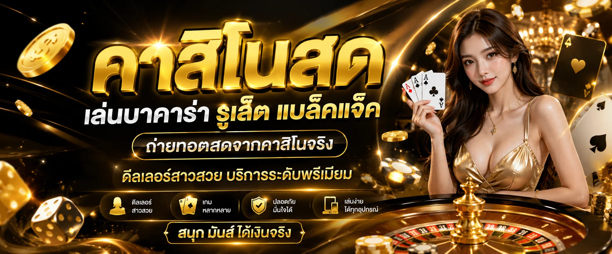 คาสิโนออนไลน์ Drake66 บาคาร่าสด ดีลเลอร์จริง ไฮโล รูเล็ต